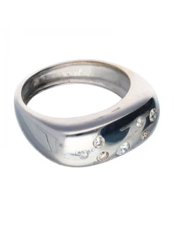 18 quilates Oro blanco - Anillo - 0.03 ct Diamante - Diamante