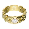 18 quilates Oro, Oro amarillo - Anillo - 0.16 ct Diamante
