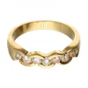 18 quilates Oro, Oro amarillo - Anillo - 0.03 ct Diamantes