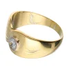 18 quilates Oro, Oro amarillo - Anillo - 0.13 ct Diamante
