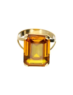18 quilates Oro, Oro amarillo - Anillo - 21.36 ct Turmalina