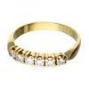 18 quilates Oro, Oro amarillo - Anillo - 0.03 ct Diamante