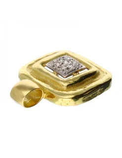 18 quilates Oro, Oro amarillo - Colgante - 0.01 ct Diamantes