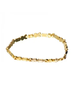 18 quilates Oro, Oro amarillo, Oro blanco - Pulsera tobillera
