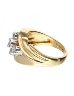18 quilates Oro, Oro amarillo - Anillo - 0.11 ct Diamante