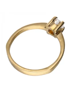 18 quilates Oro, Oro amarillo - Anillo - 0.41 ct Diamante