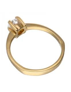 18 quilates Oro, Oro amarillo - Anillo - 0.41 ct Diamante