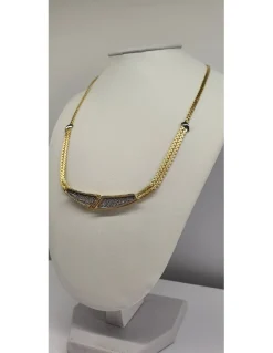 18 quilates Oro, Oro blanco - Collar - 0.04 ct Diamante - Diamante