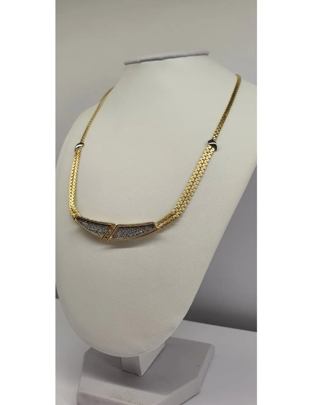 18 quilates Oro, Oro blanco - Collar - 0.04 ct Diamante - Diamante