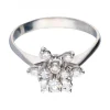18 quilates Oro, Oro blanco - Anillo - 0.05 ct Diamante