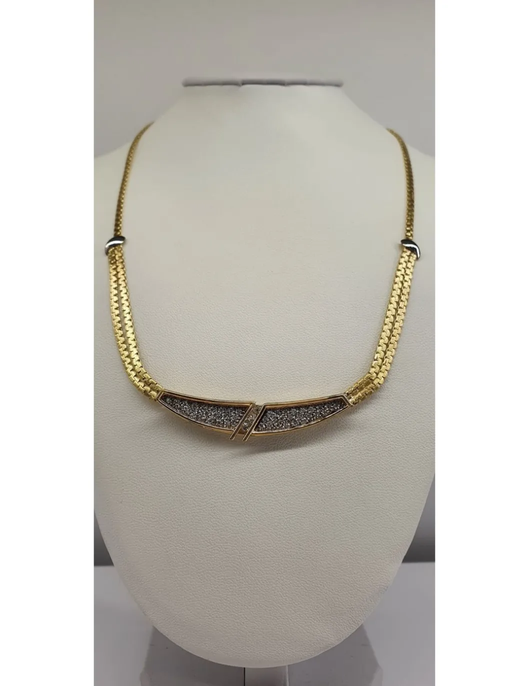 18 quilates Oro, Oro blanco - Collar - 0.04 ct Diamante - Diamante