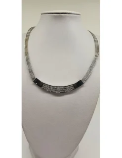 18 quilates Oro, Oro blanco - Collar - 0.01 ct Diamante