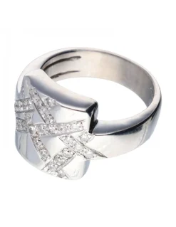 18 quilates Oro, Oro blanco - Anillo - 0.02 ct Diamante