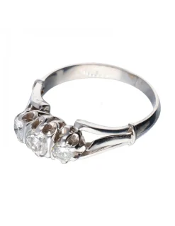 18 quilates Oro, Oro blanco - Anillo - 0.32 ct Diamante - Diamantes