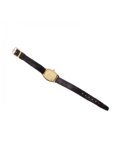 Reloj de oro amarillo 18K OMEGA con correas en cuero
