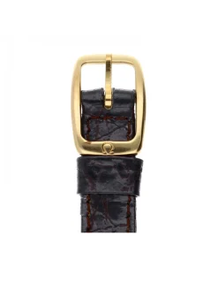 Reloj de oro amarillo 18K OMEGA con correas en cuero