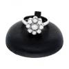 Rosetón con brillantes total 1ct oro blanco 18kl