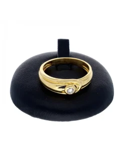 Solitario con brillante central de 0.10ct oro amarillo 18kl