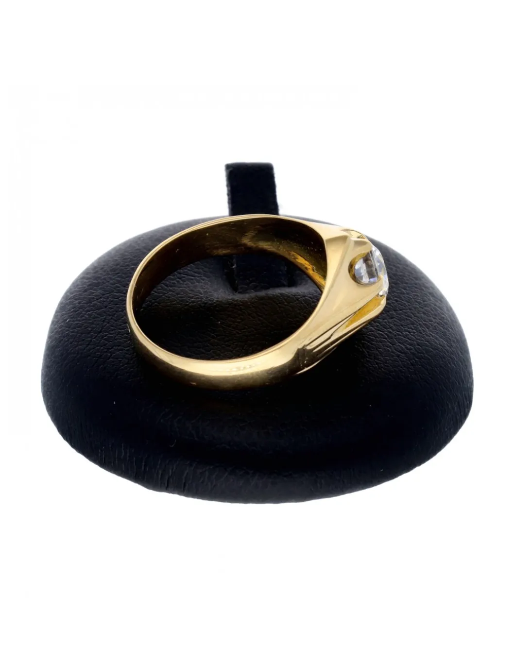 Solitario con zirconita oro amarillo 18kl