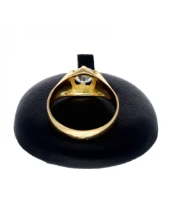 Solitario con zirconita oro amarillo 18kl