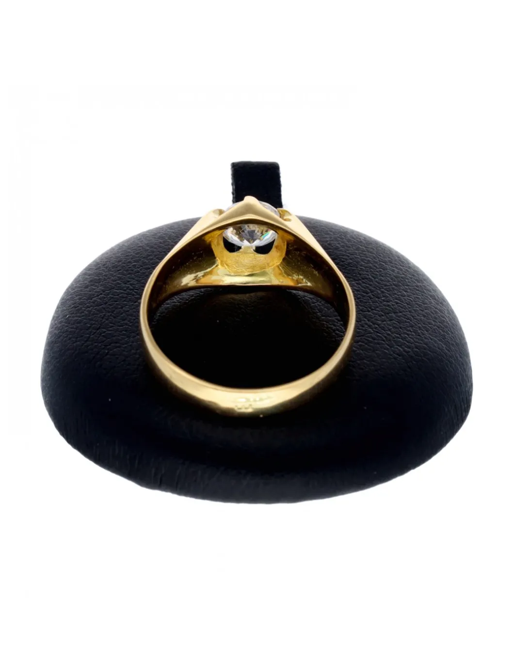 Solitario con zirconita oro amarillo 18kl